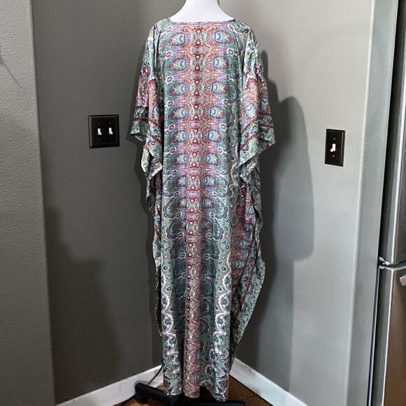 Gypsieblu Women Kaftans Dresses Caftan Long Maxi Printed Dress - Picture 8 of 12